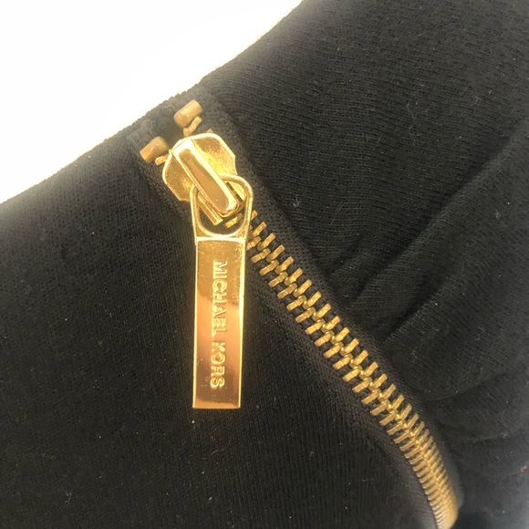 Michael Kors Black Dress with Gold Zippers - Picture 8 of 8